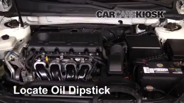 2009 Kia Optima EX 2.4L 4 Cyl. Huile Vérifier le niveau de l'huile